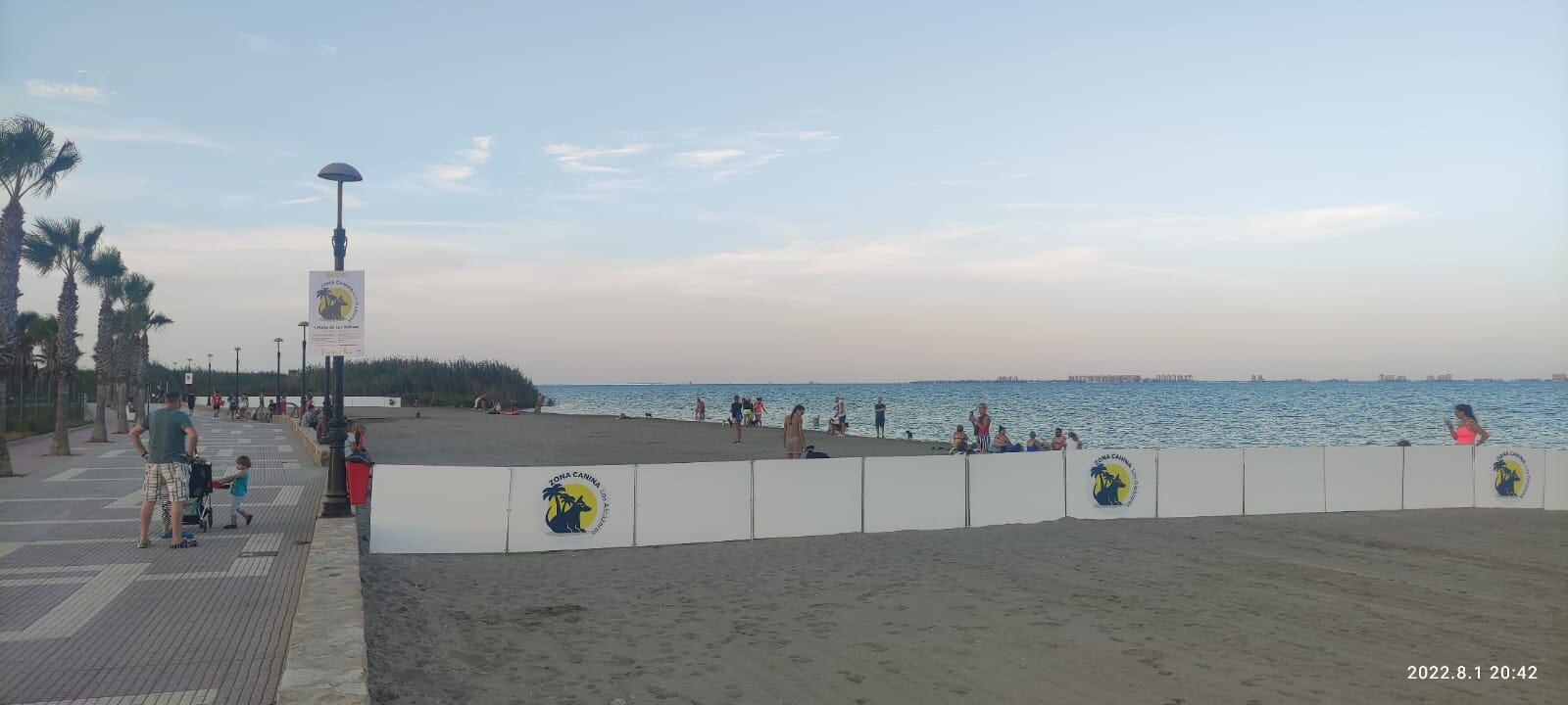 Playa canina en Los Alcázares