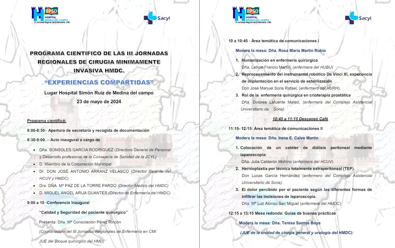 Programa de Cirugía mínimamente invasiva HMDC