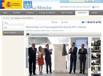 En la página web de Moncloa han recortado las fotos de la inauguración del AVE Madrid-Alicante para que no aparezca la alcaldesa de Alicante, imputada en el &#039;caso Brugal&#039;