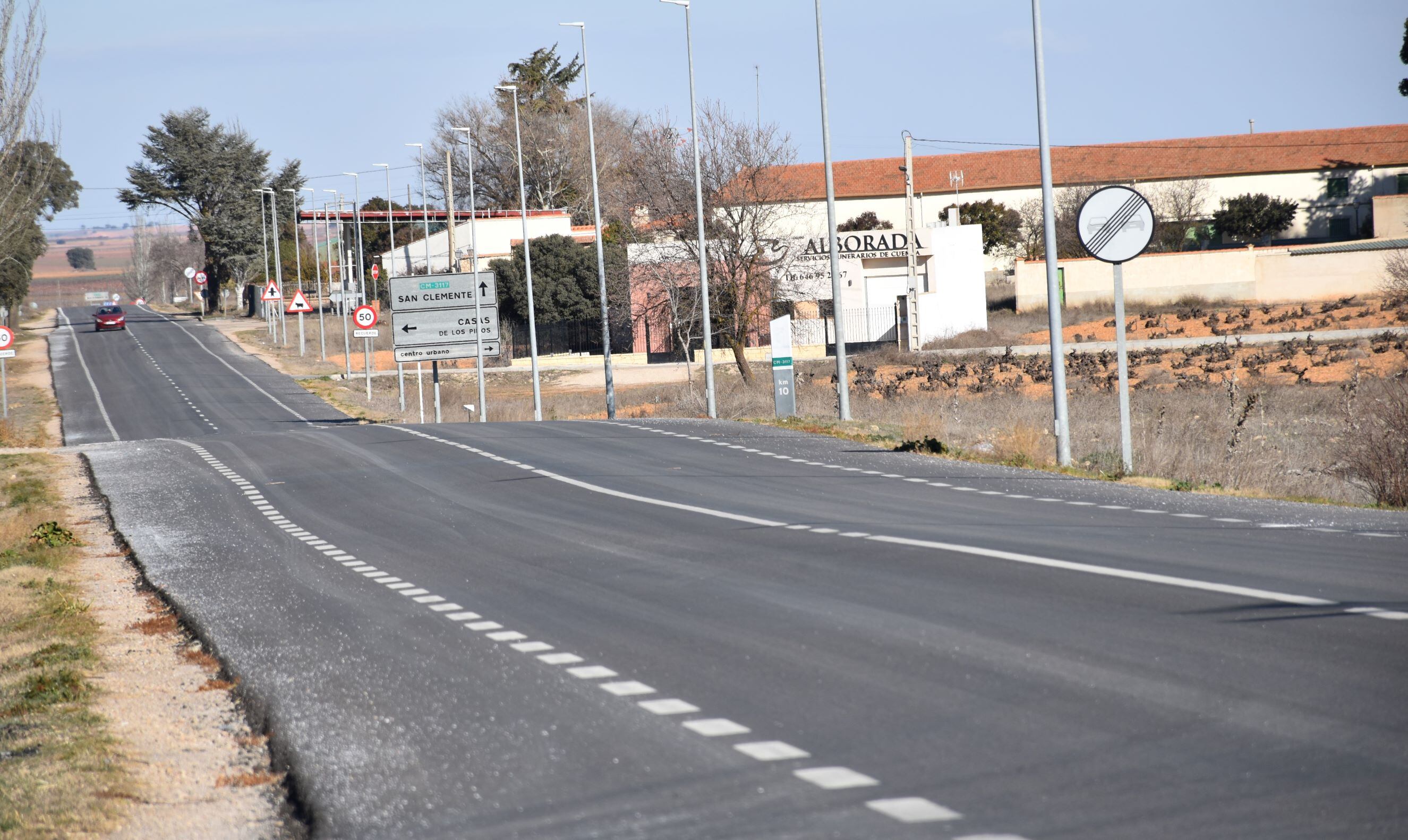 La carretera rehabilitada