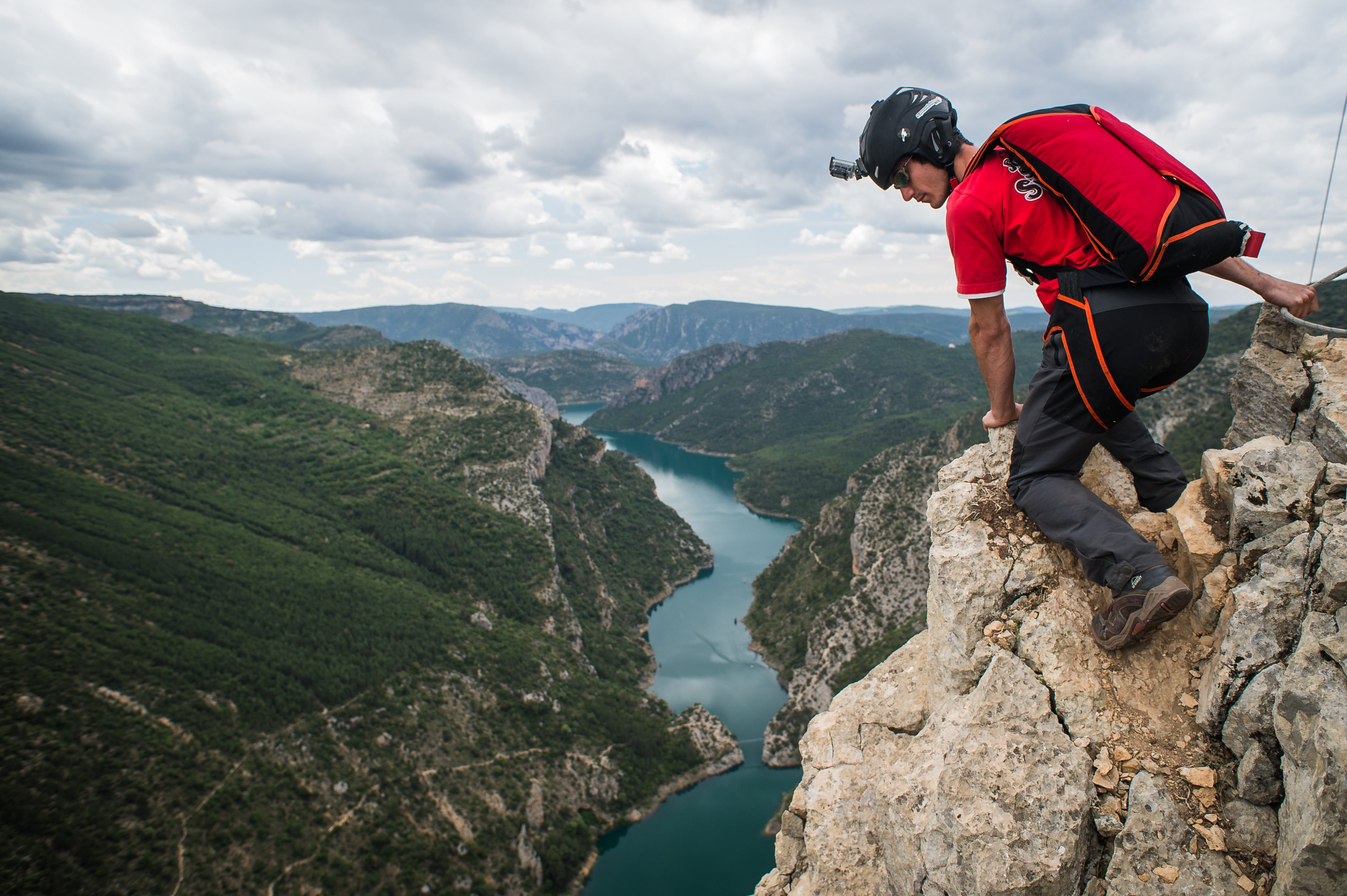 Salto base en Huesca