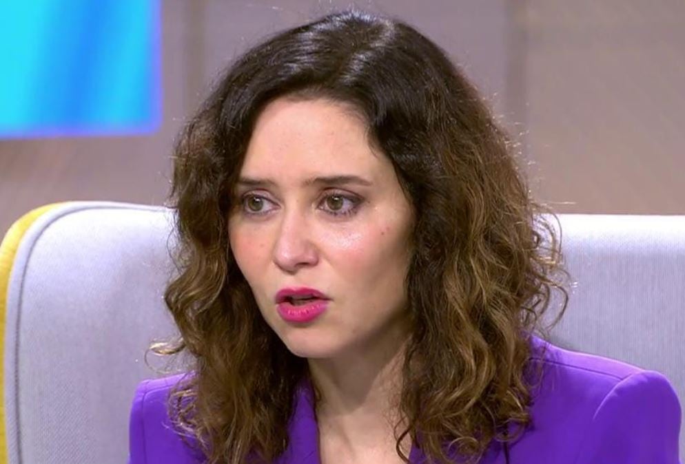 La presidenta de la Comunidad de Madrid, Isabel Díaz Ayuso, en Telecinco.