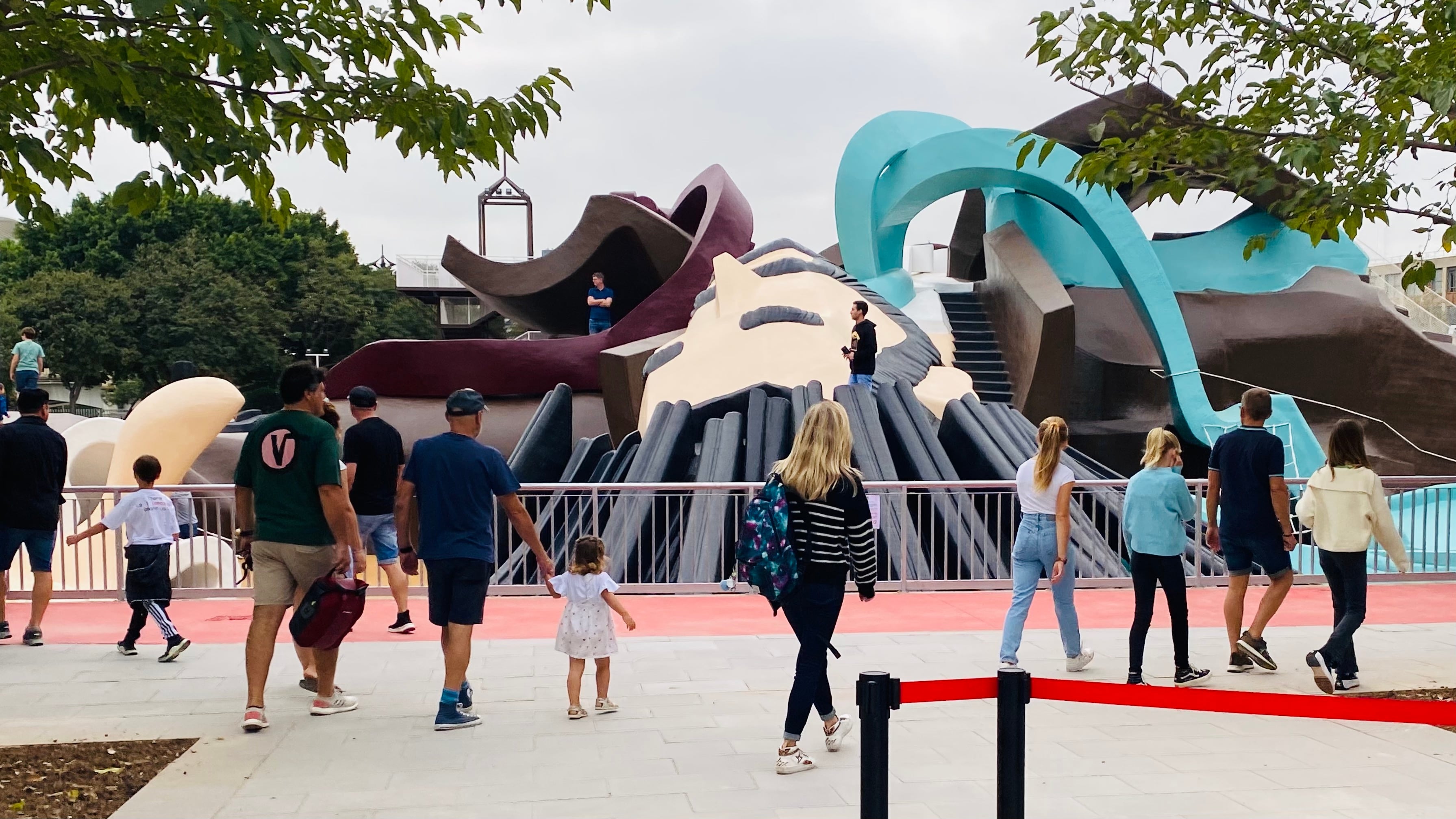 Imagen del parque Gulliver de València en su primer día tras la reapertura.