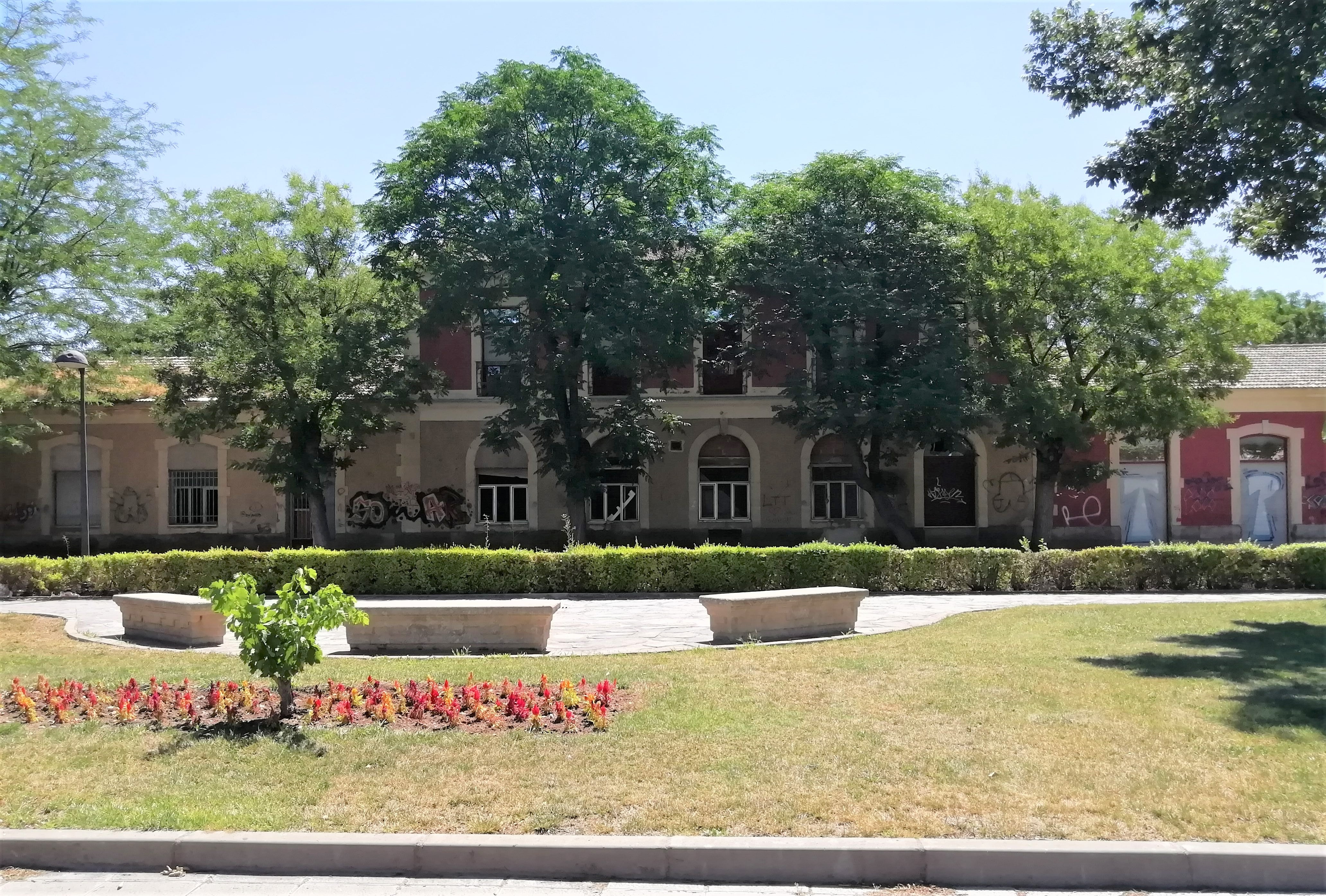 Antigua estación de Ciudad Real, ubicada en el Parque de Gasset