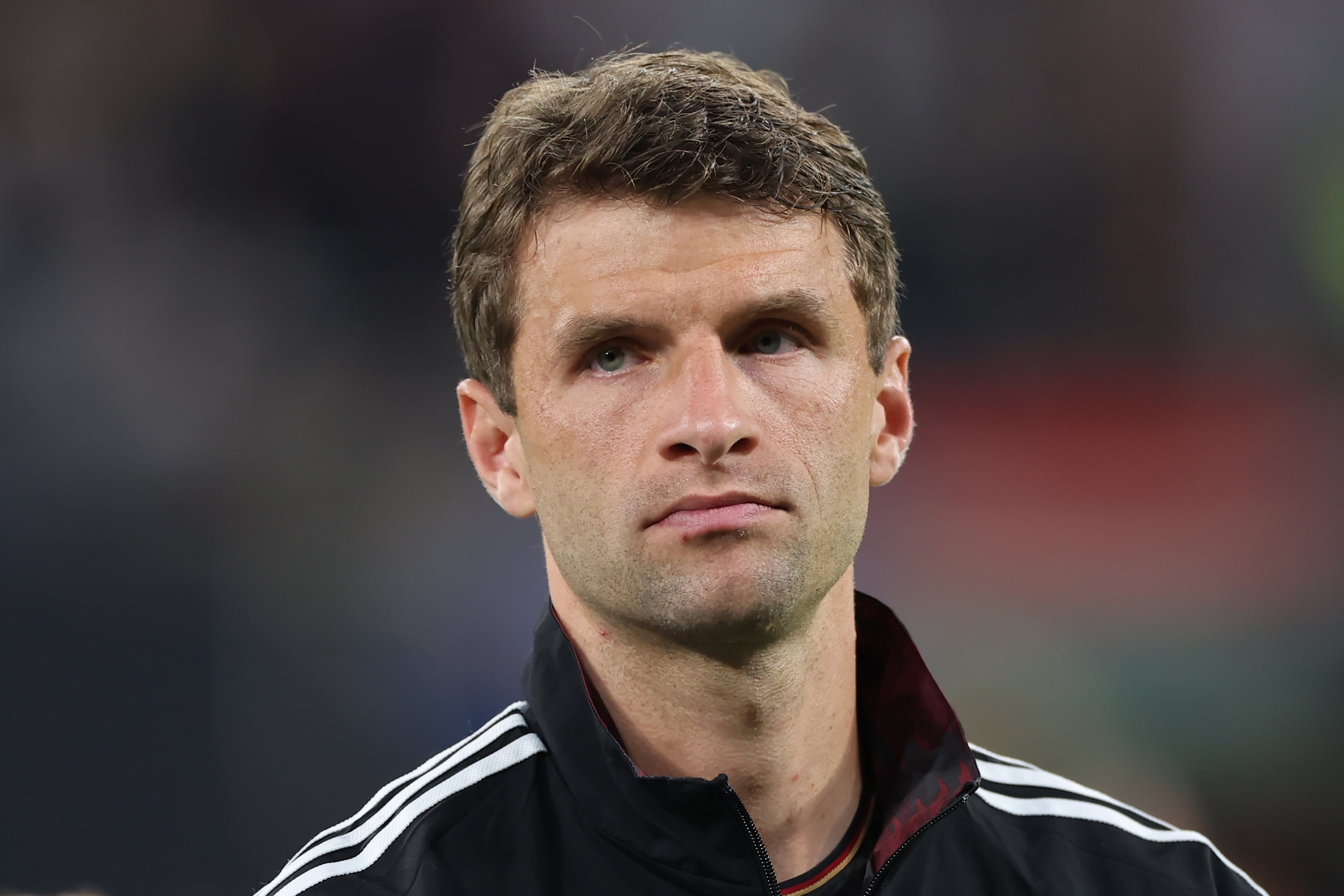 Thomas Müller, antes del partido disputado ante Hungría en la Nations League de 2022.