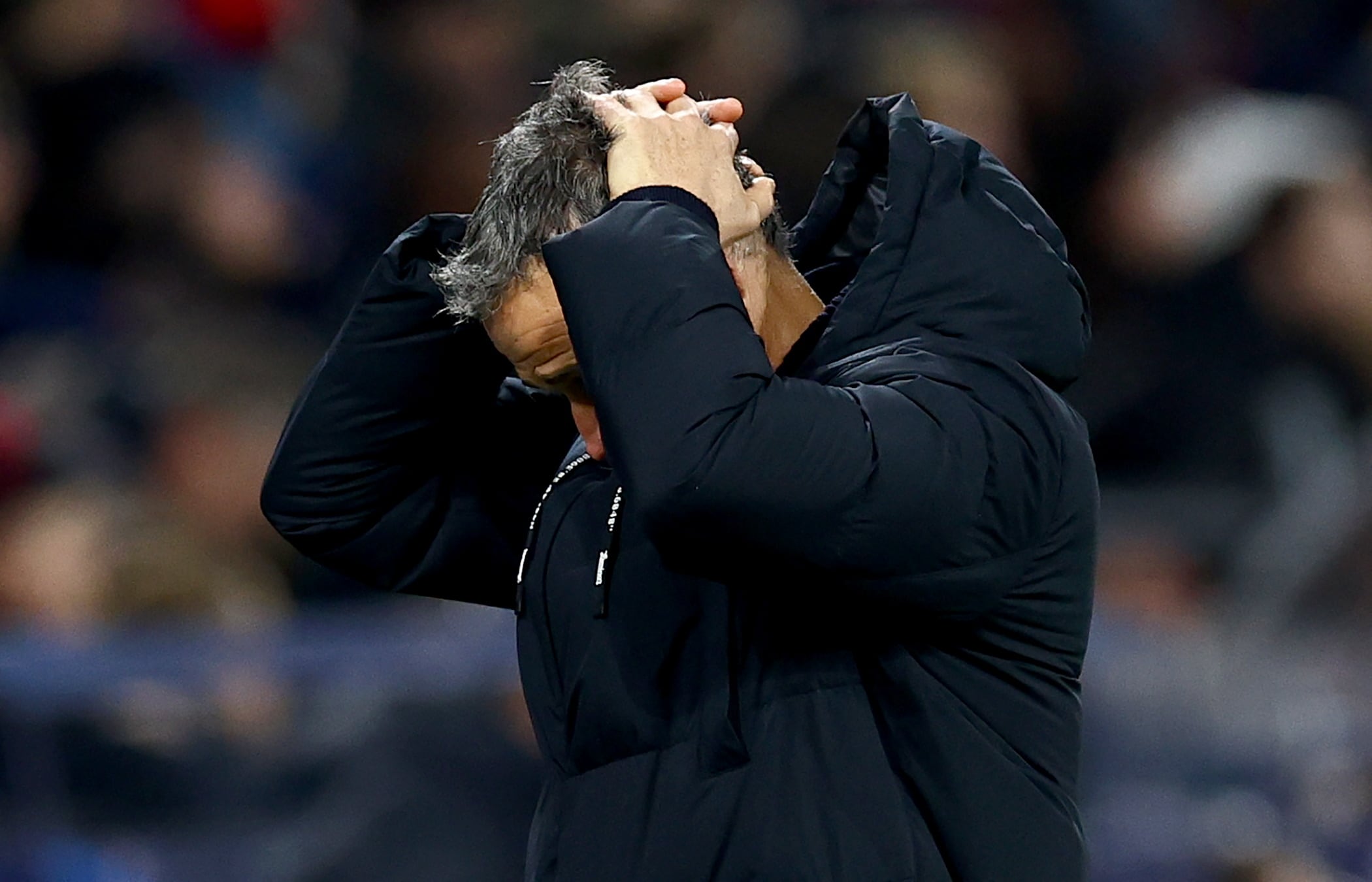 Luis Enrique, durante el partido de Champions del PSG contra el Salzburgo. EFE/EPA/ANNA SZILAGYI