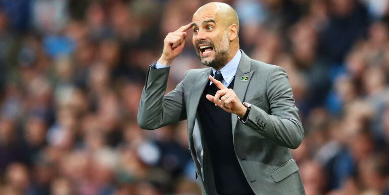 El técnico del Manchester City Pep Guardiola.