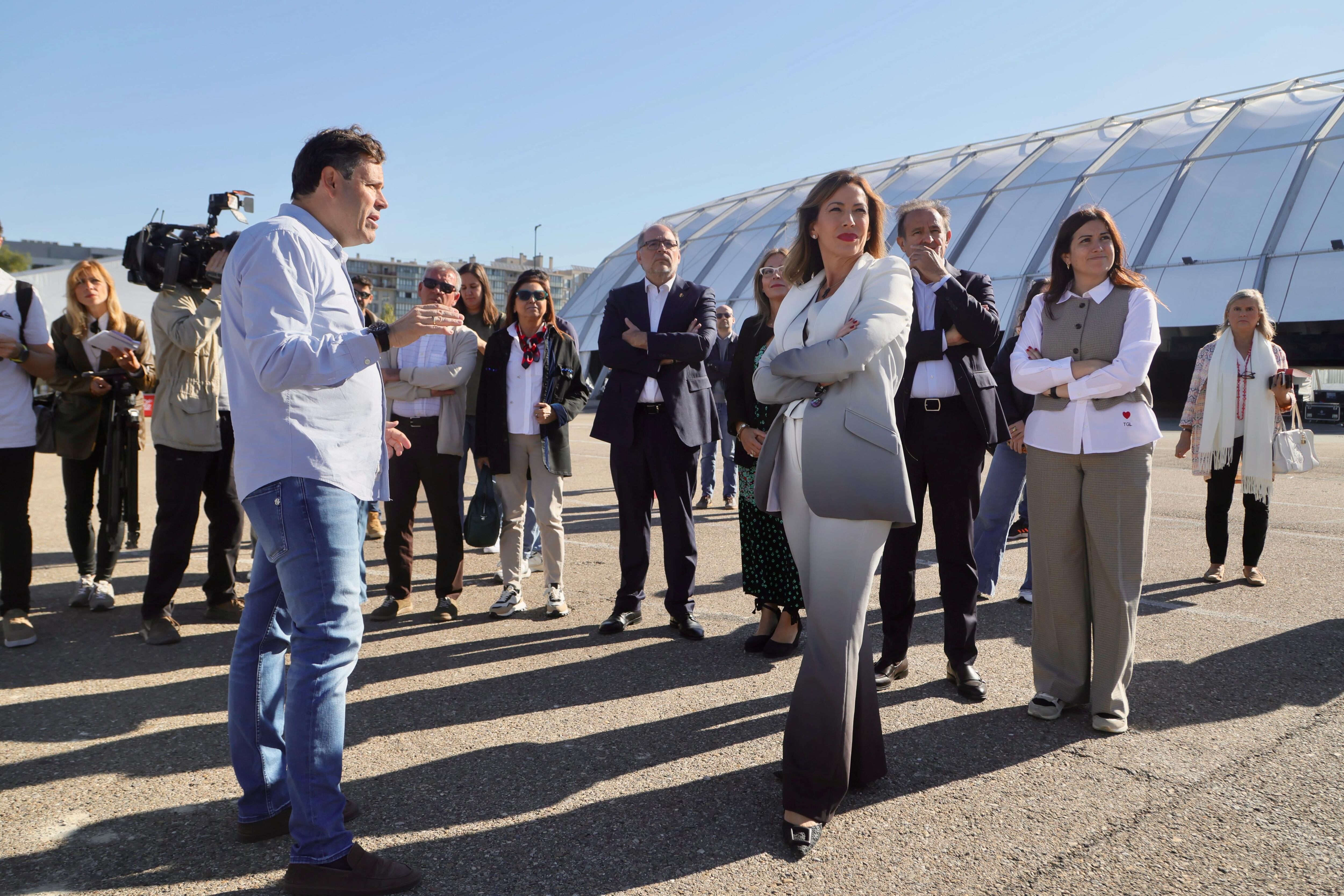 Imagen de la presentación del plan de Movilidad para las fiestas del Pilar