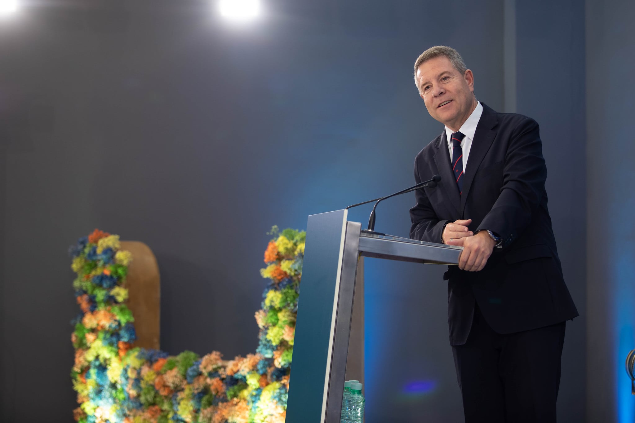 Emiliano García-Page, en el acto de Hydnum Steel en Puertollano