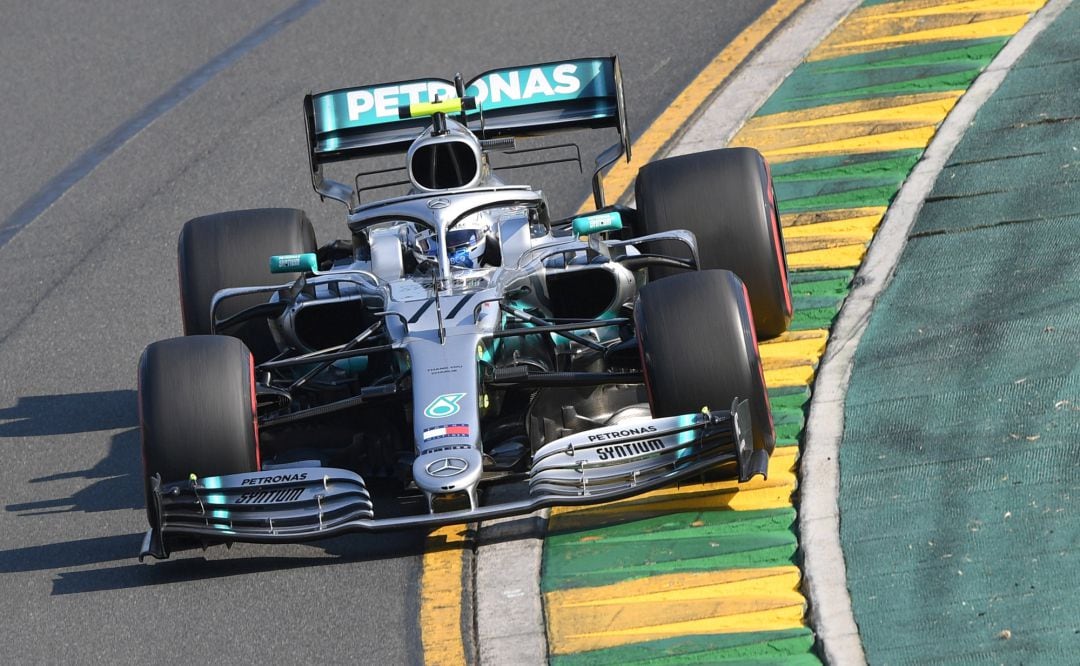 El Mercedes de Vallteri Bottas durante el GP Australia