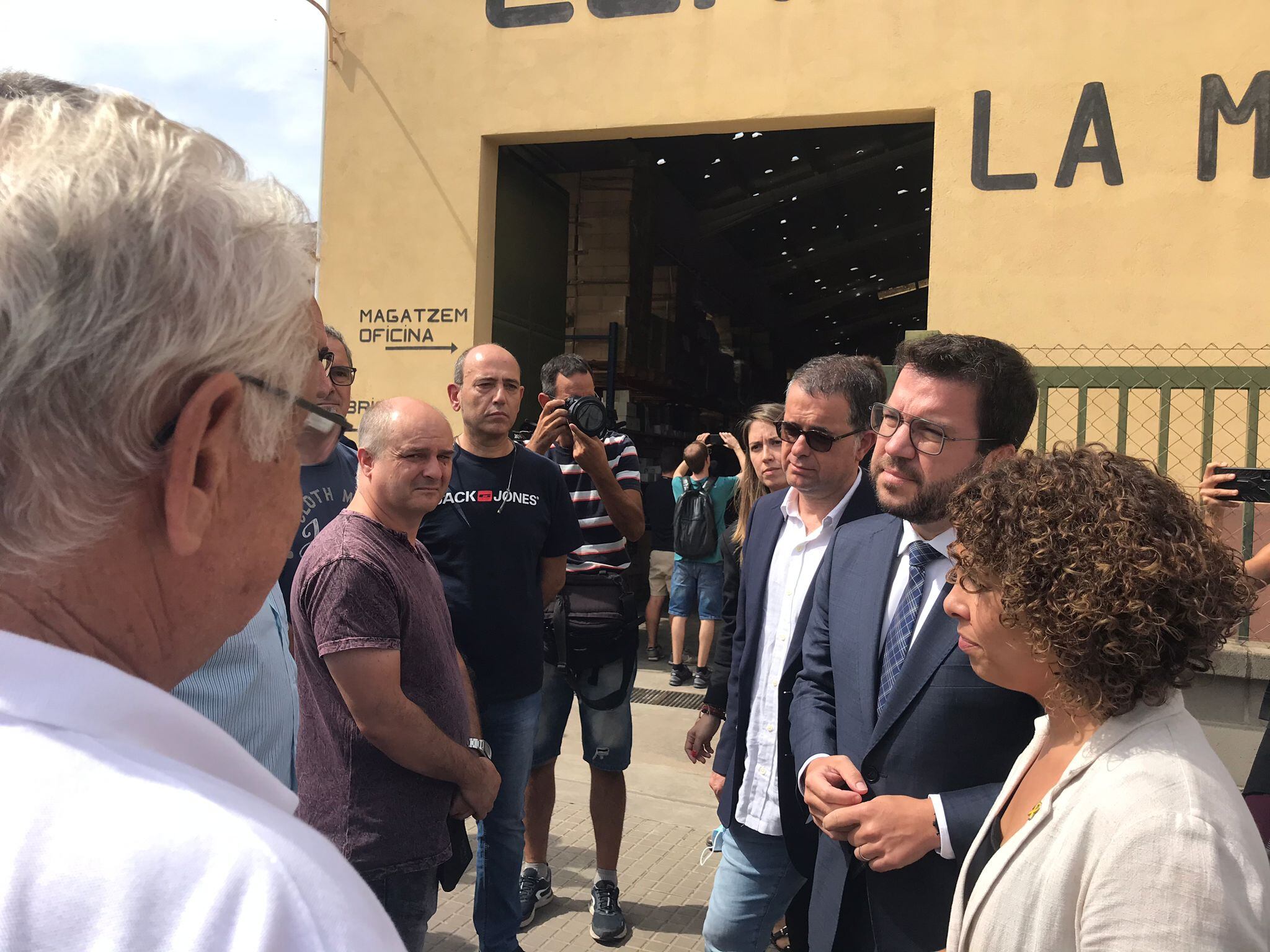 Pere Aragonès a la Bisbal, aquest matí