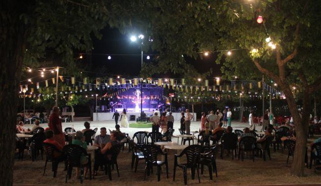 Imagen de la verbena municipal en Viso del Marqués que celebra sus fiestas en honor a Santiago Apostol esta semana