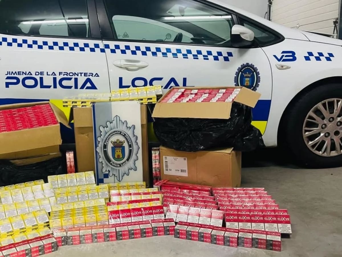 Intervenidas 1.500 cajetillas de tabaco en Jimena de la Frontera
