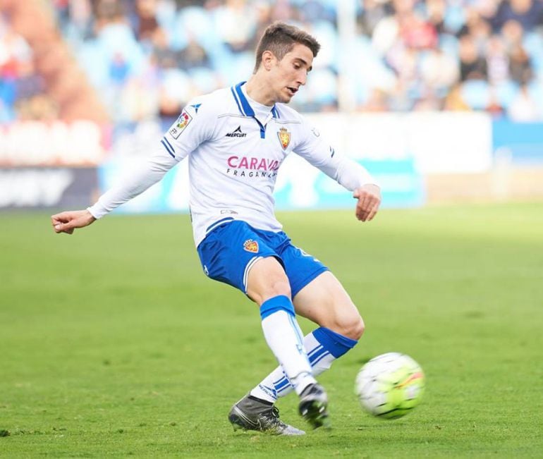 Joan Campins también fue titular en la victoria del Real Zaragoza frente al Lugo