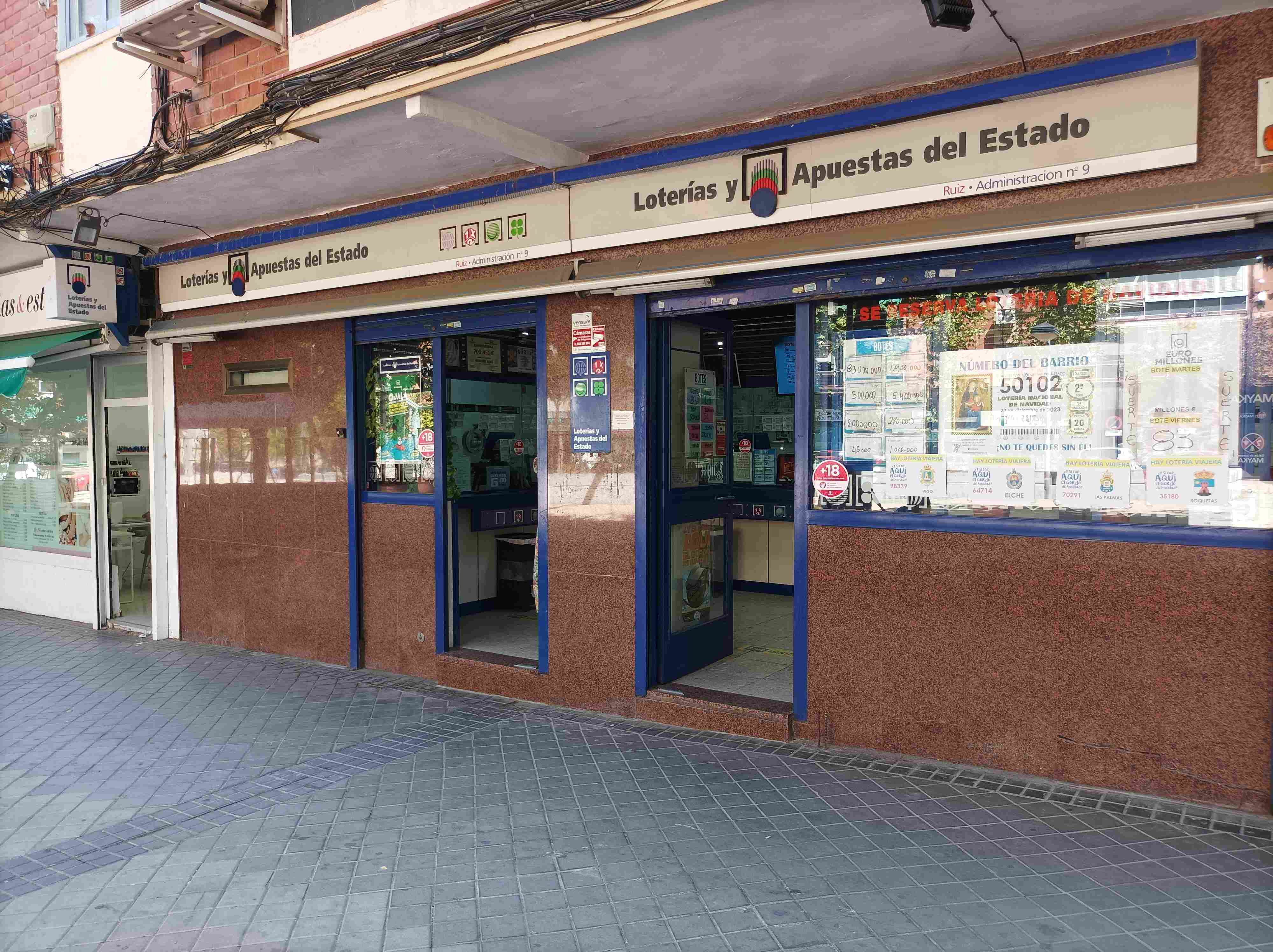 La administración de Pedroches en Leganés ha repartido más de un millón de euros en la Primitiva