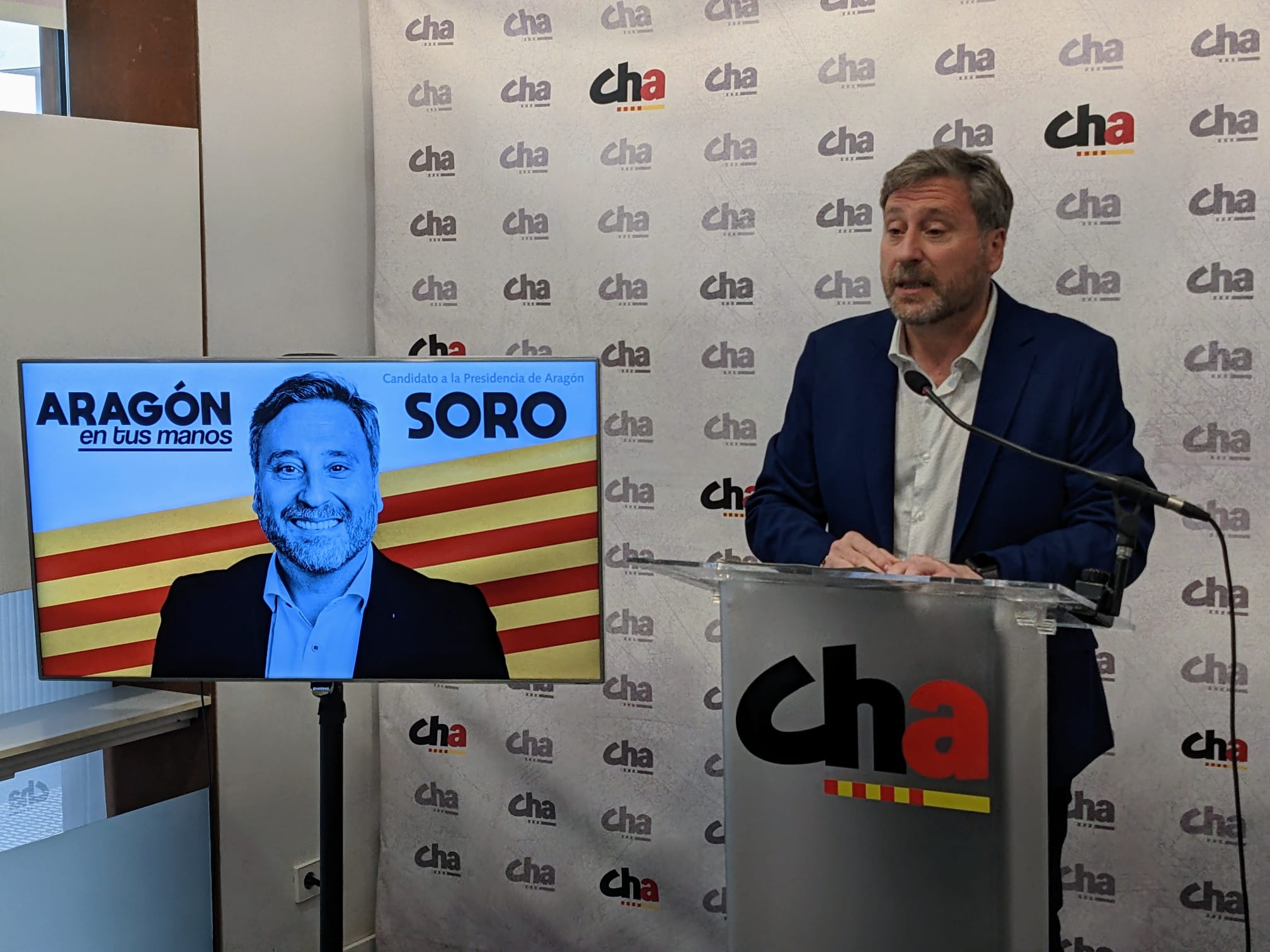 José Luis Soro es el candidato de CHA al Gobierno de Aragón