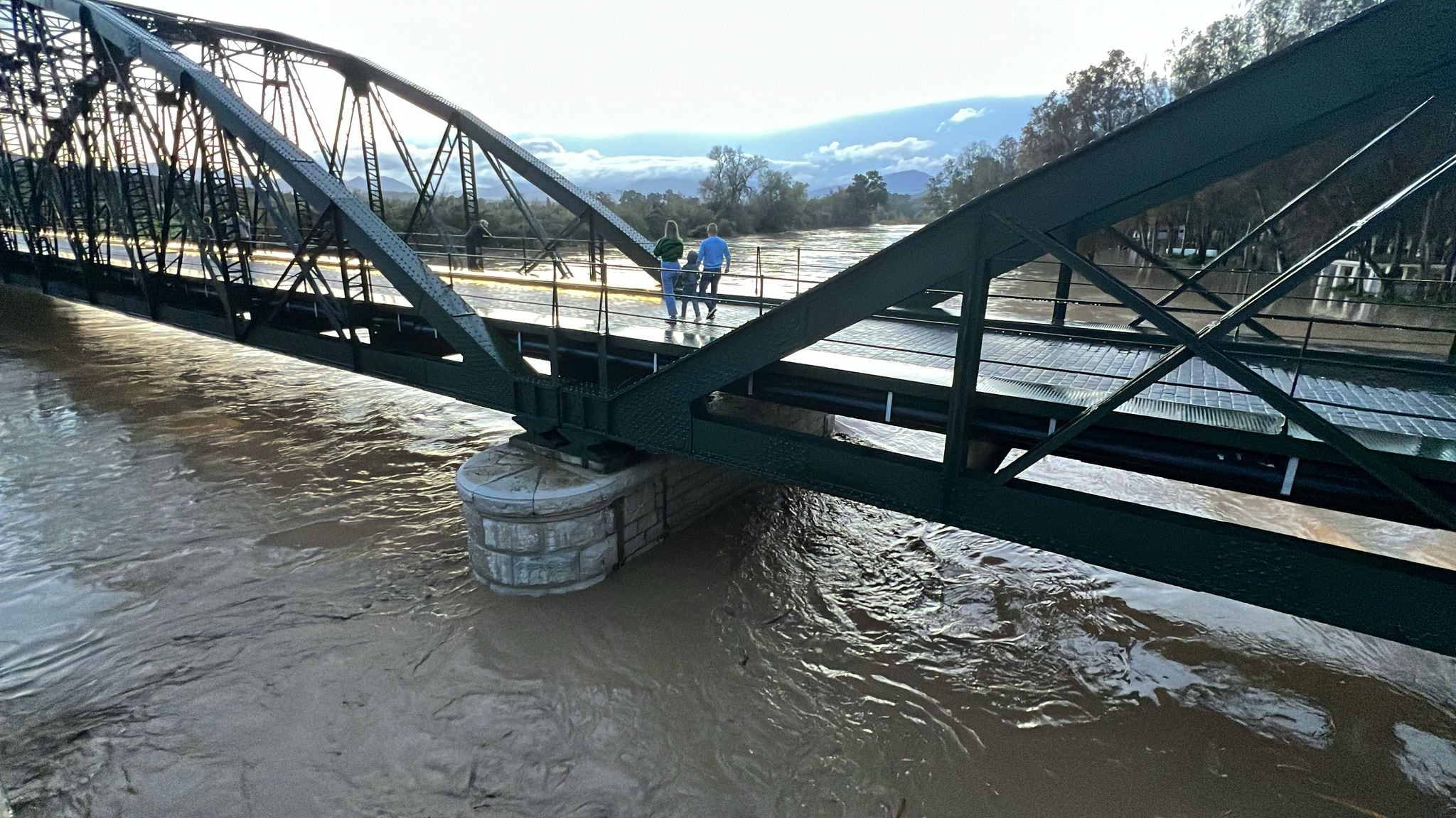 El río Guadalhorce a altura del Puente de Hierro de Cártama (Cadena SER).