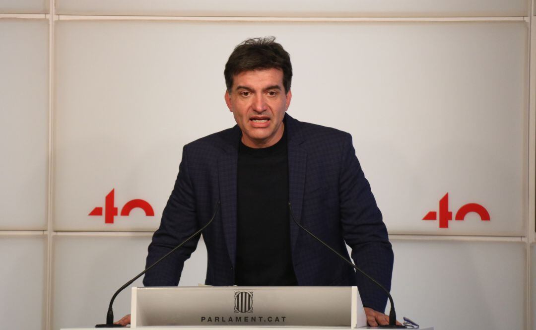 El presidente del grupo de ERC en el Parlament, Sergi Sabrià