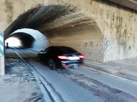 Un coche entra en el túnel que une Vallecas con Arganzuela