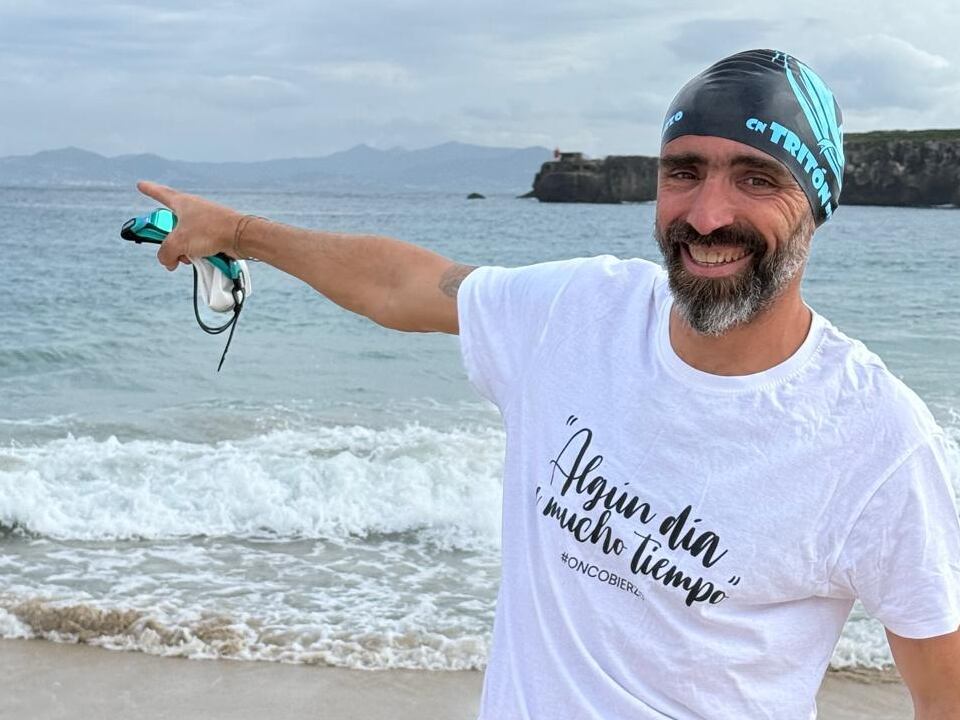 Basurko esperando para realizar su reto solidario con Oncobierzo