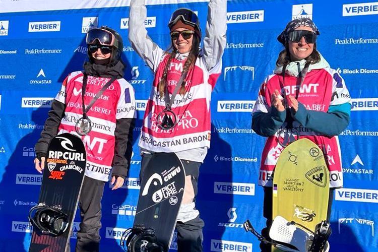 Núria Castán ha vencido en la histórica prueba de snowboard del Verbier Pro