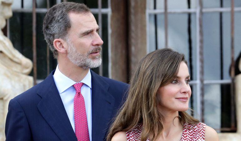 El rey Felipe VI y la reina Letizia, durante la visita realizada a la Misión de San José, en la ciudad tejana de San Antonio.