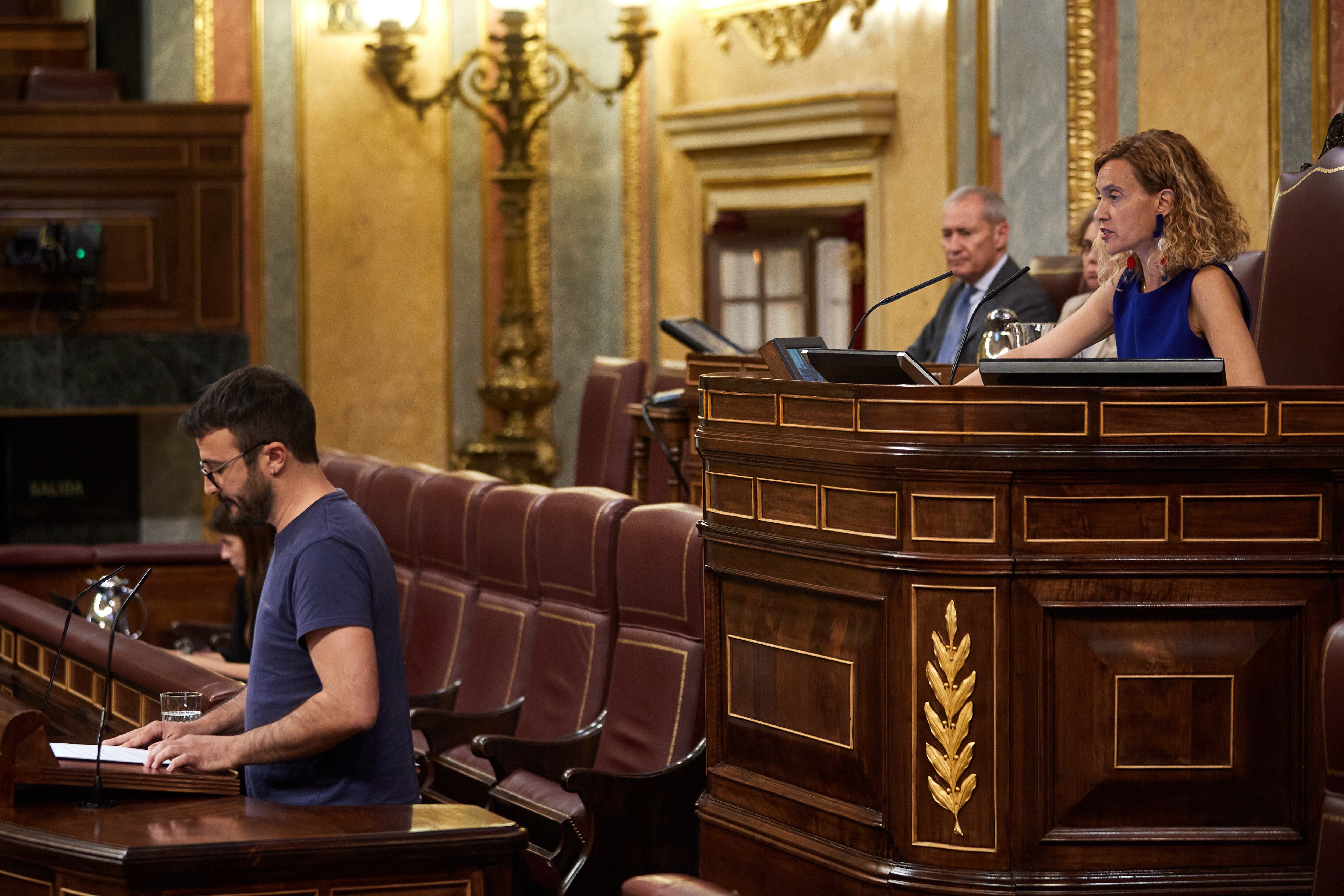 El diputado de la CUP Albert Botran en el Congreso