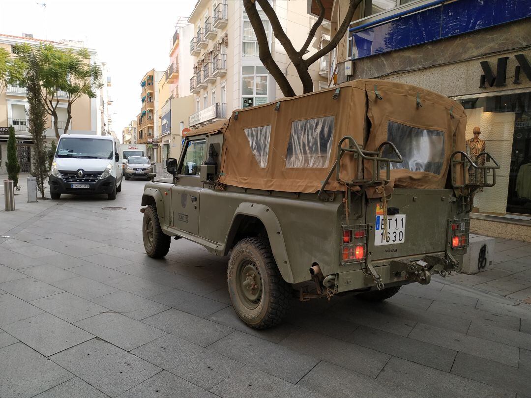 El Ejército de Tierra patrullando Don Benito