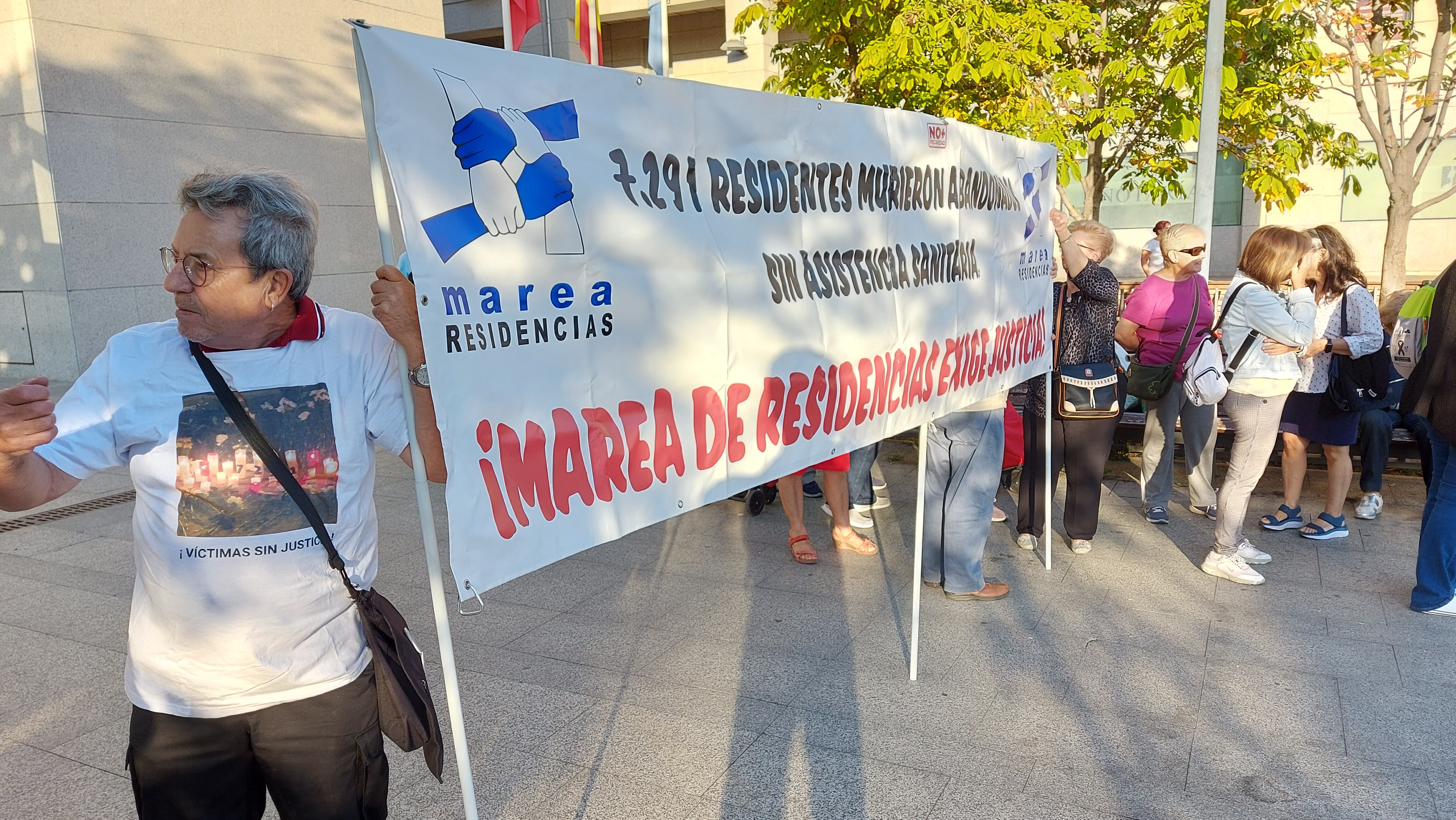 La concentración de Marea de Residencias en Leganés el pasado martes