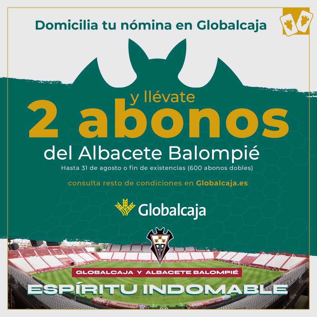 Imagen de la campaña de Globalcaja y el Albacete Balompié