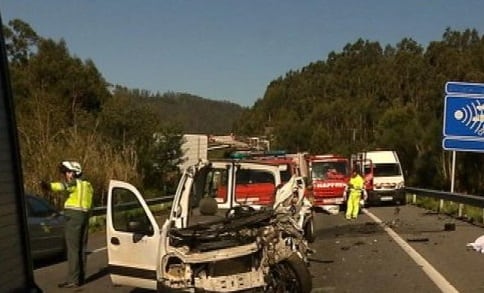 Imagen de archivo de un accidente en el Corredor del Morrazo