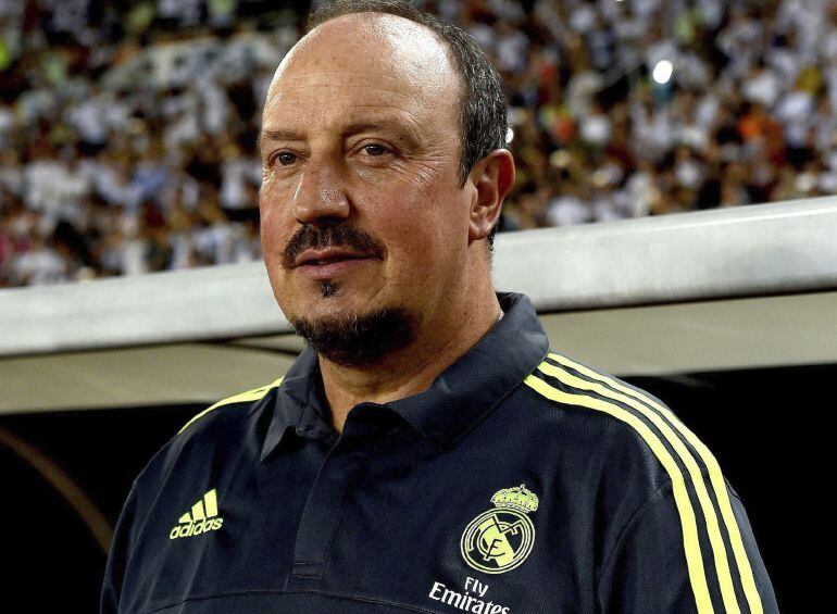 Benítez, durante un partido de pretemporada con el Madrid