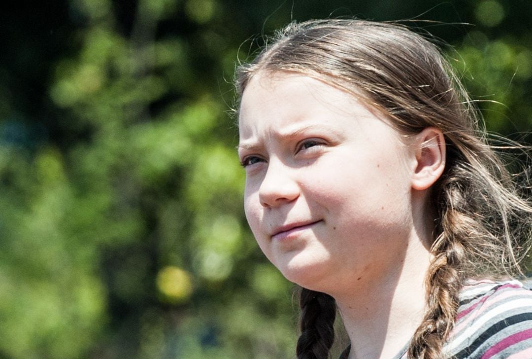 La joven activista sueca Greta Thunberg