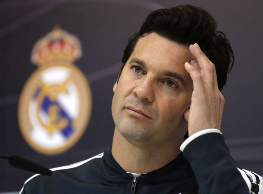 Solari, durante la rueda de prensa. 