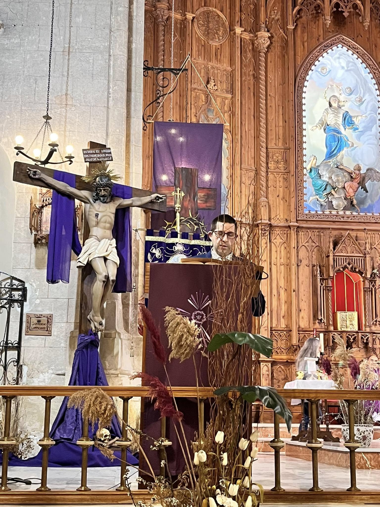 Momento del acto religioso