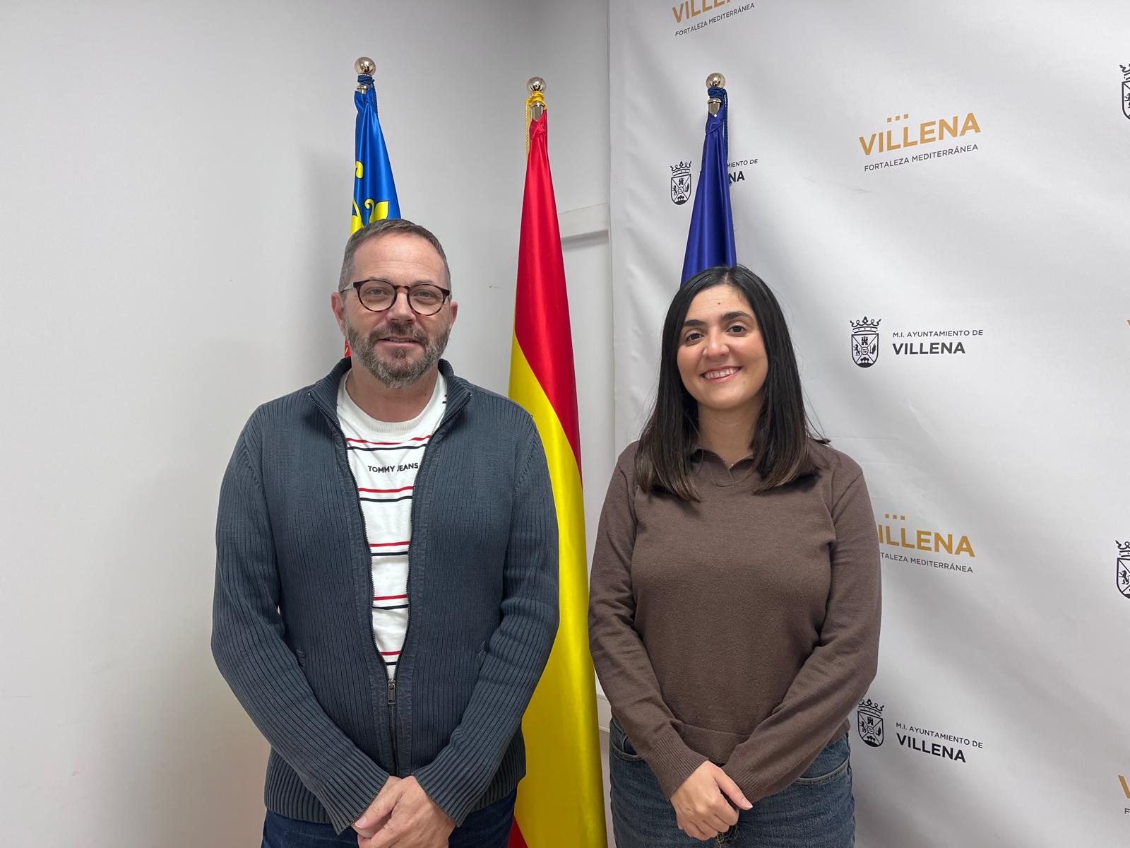 Alba Laserna, concejala, y Frco Carrión, de la oficina Pangea