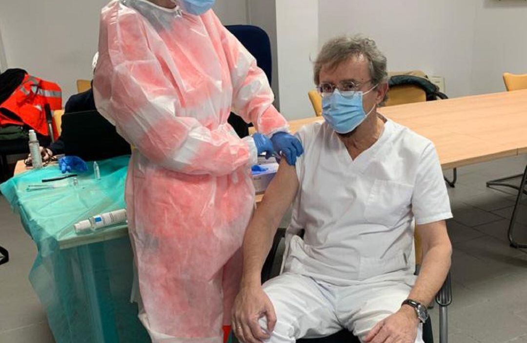 Los sanitarios de Peñafiel fueron vacunados el pasado viernes