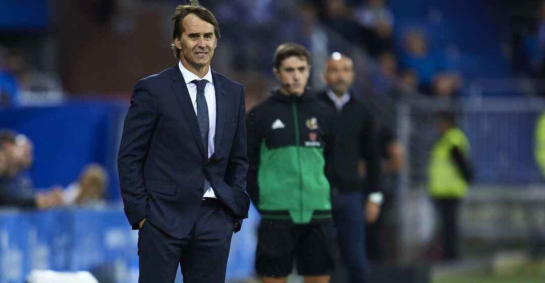 Julen Lopetegui, en el partido de Mendizorroza.