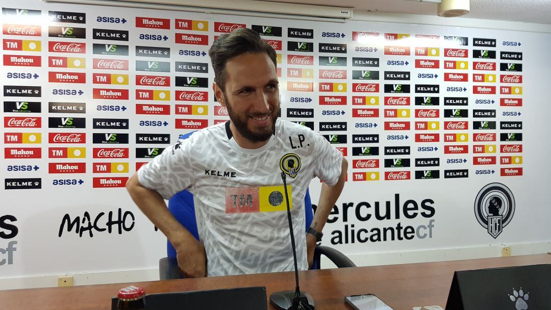 Lluis Planagumà, en la sala de prensa del Rico Pérez