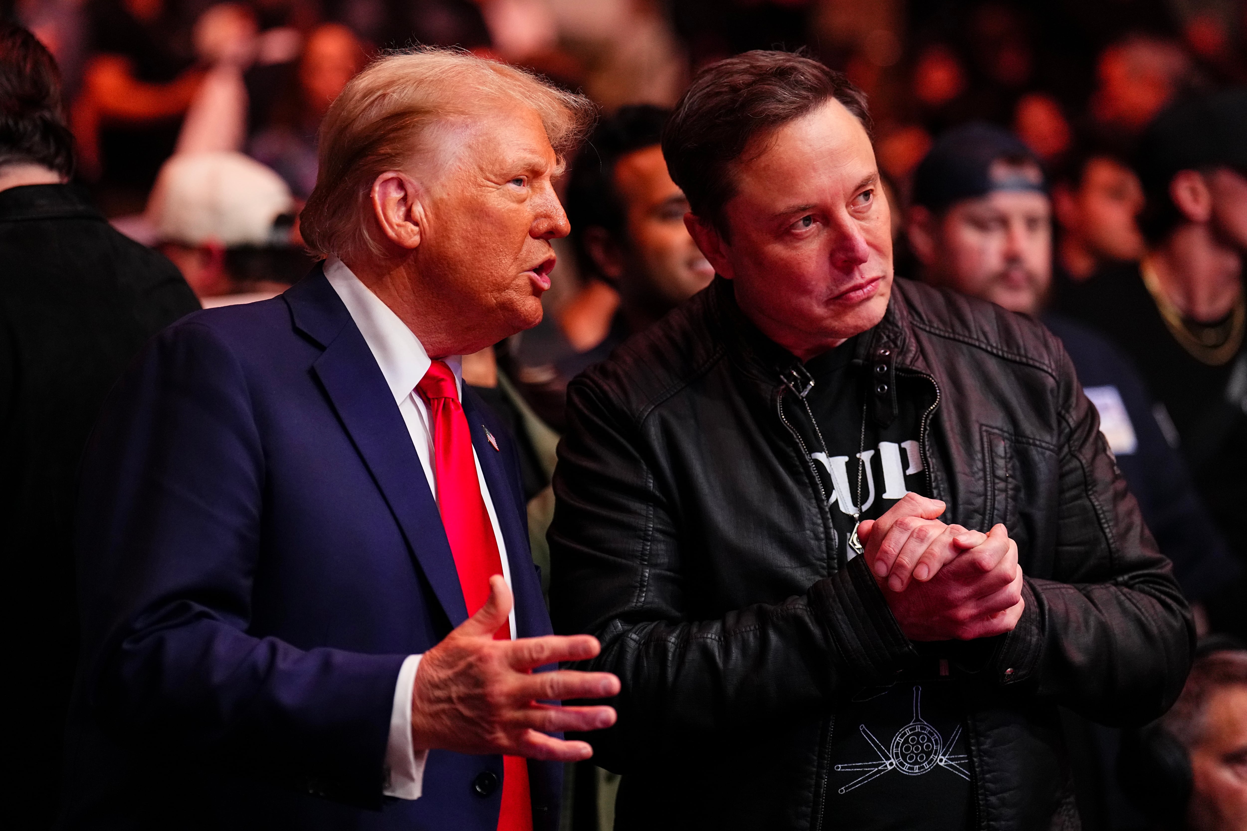 El futuro presidente de EEUU, Donald Trump, junto a Elon Musk.