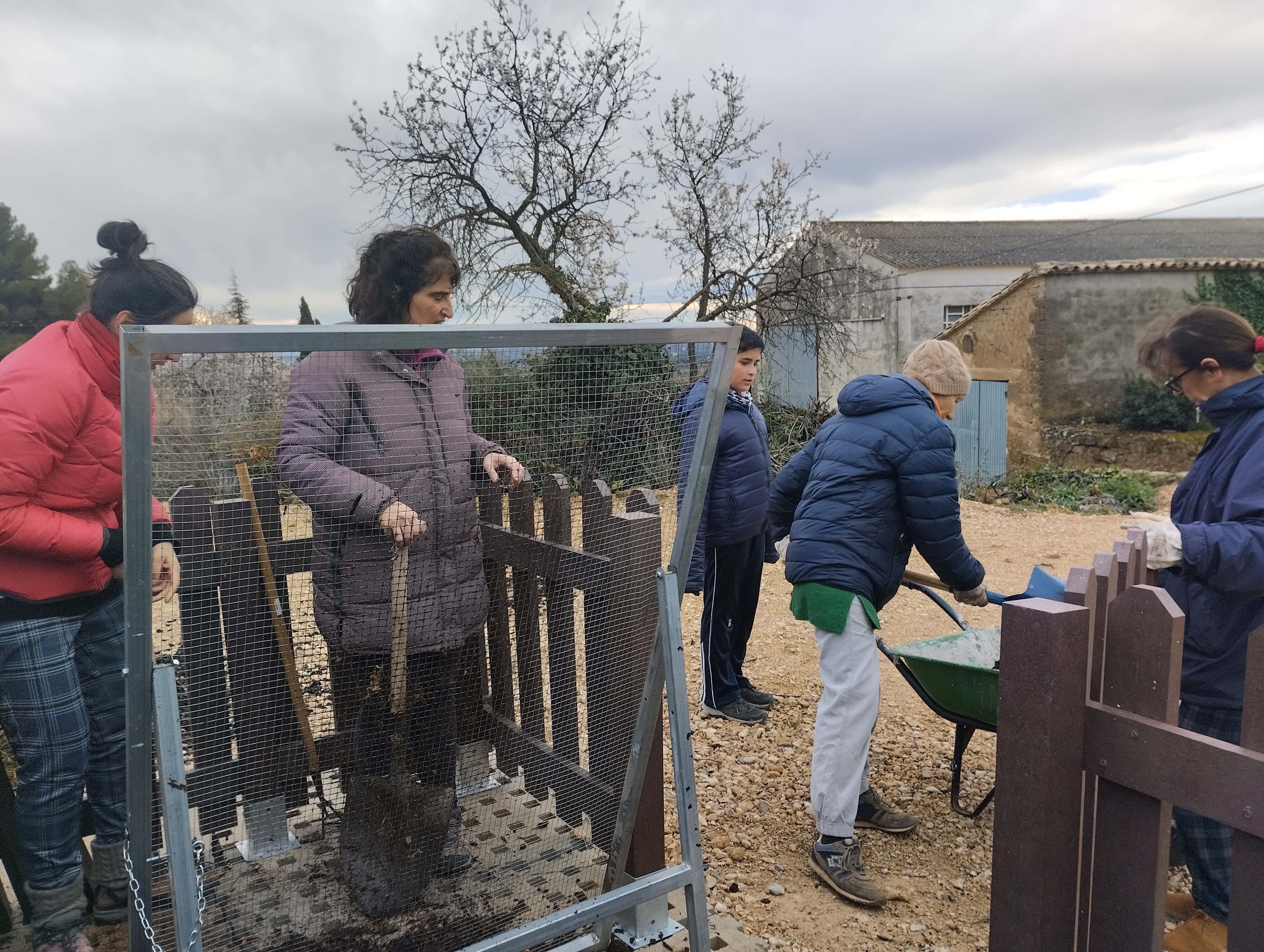 Foto de archivo del compostaje comunitario en Salas Altas