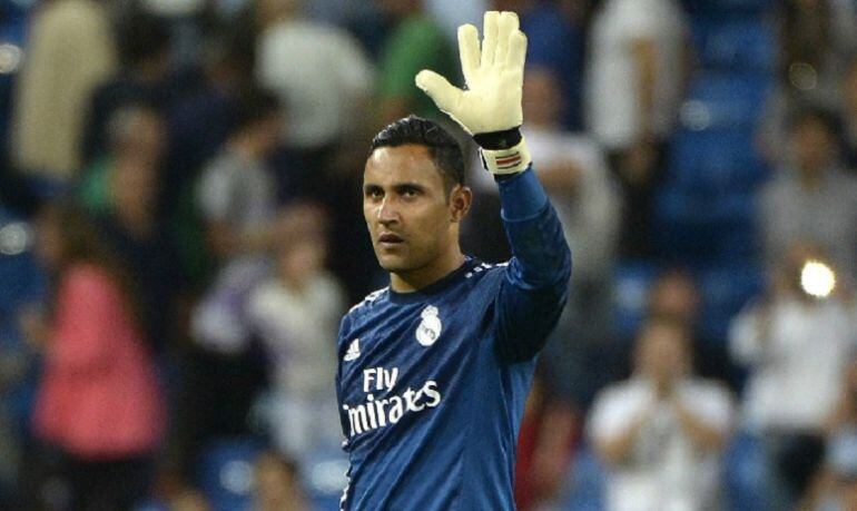 Keylor saluda al Bernabeu