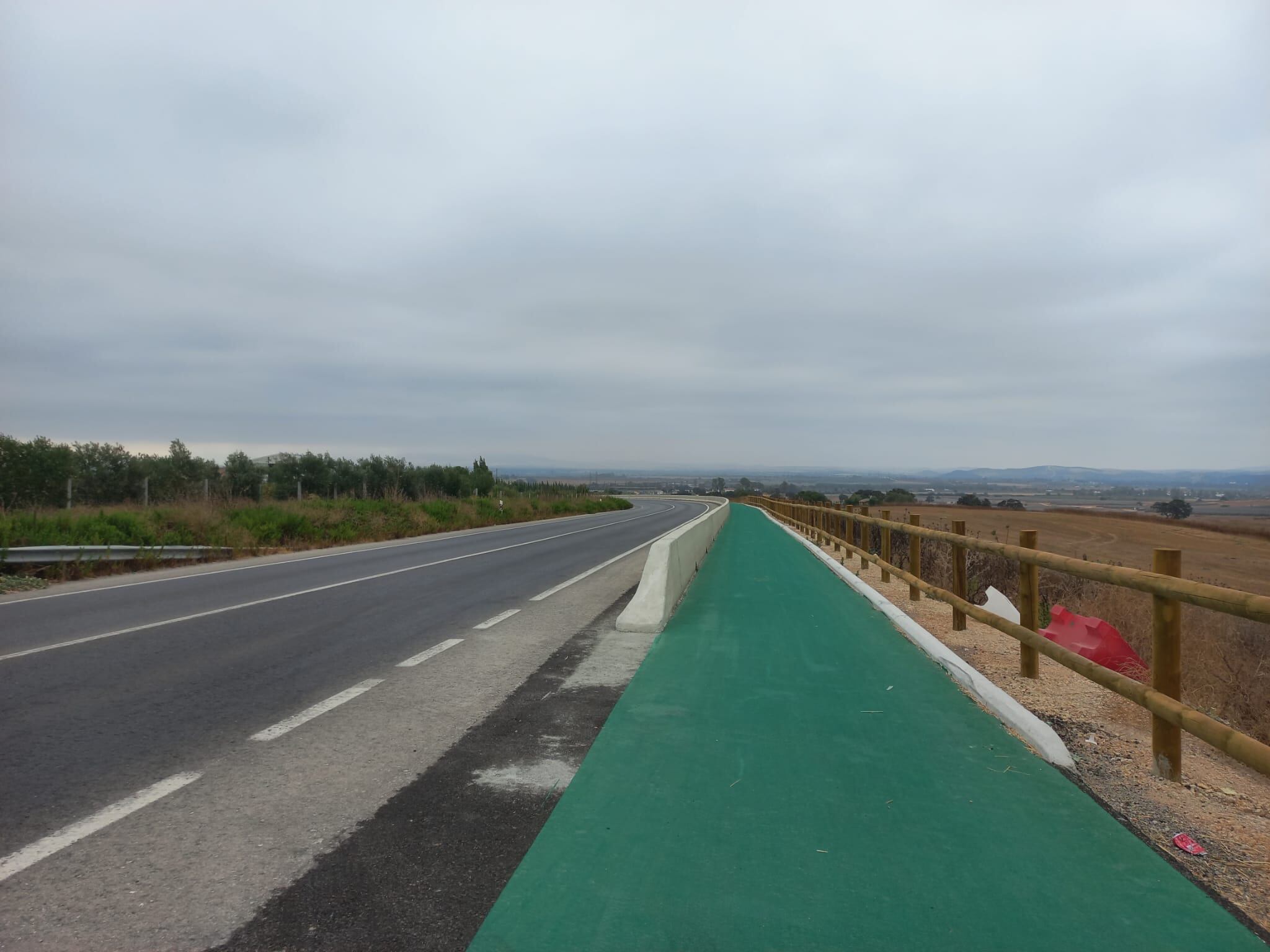 Obras terminadas del carril ciclopeatonal