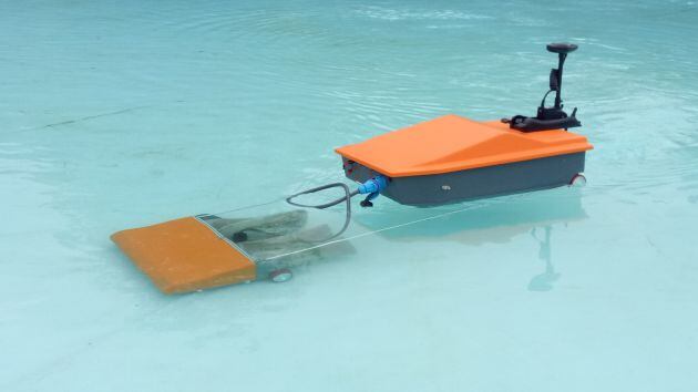 Uno de los dispositivos en acción.