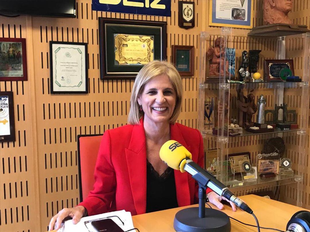 María José García Pelayo, en el transcurso de la entrevista en Radio Cádiz