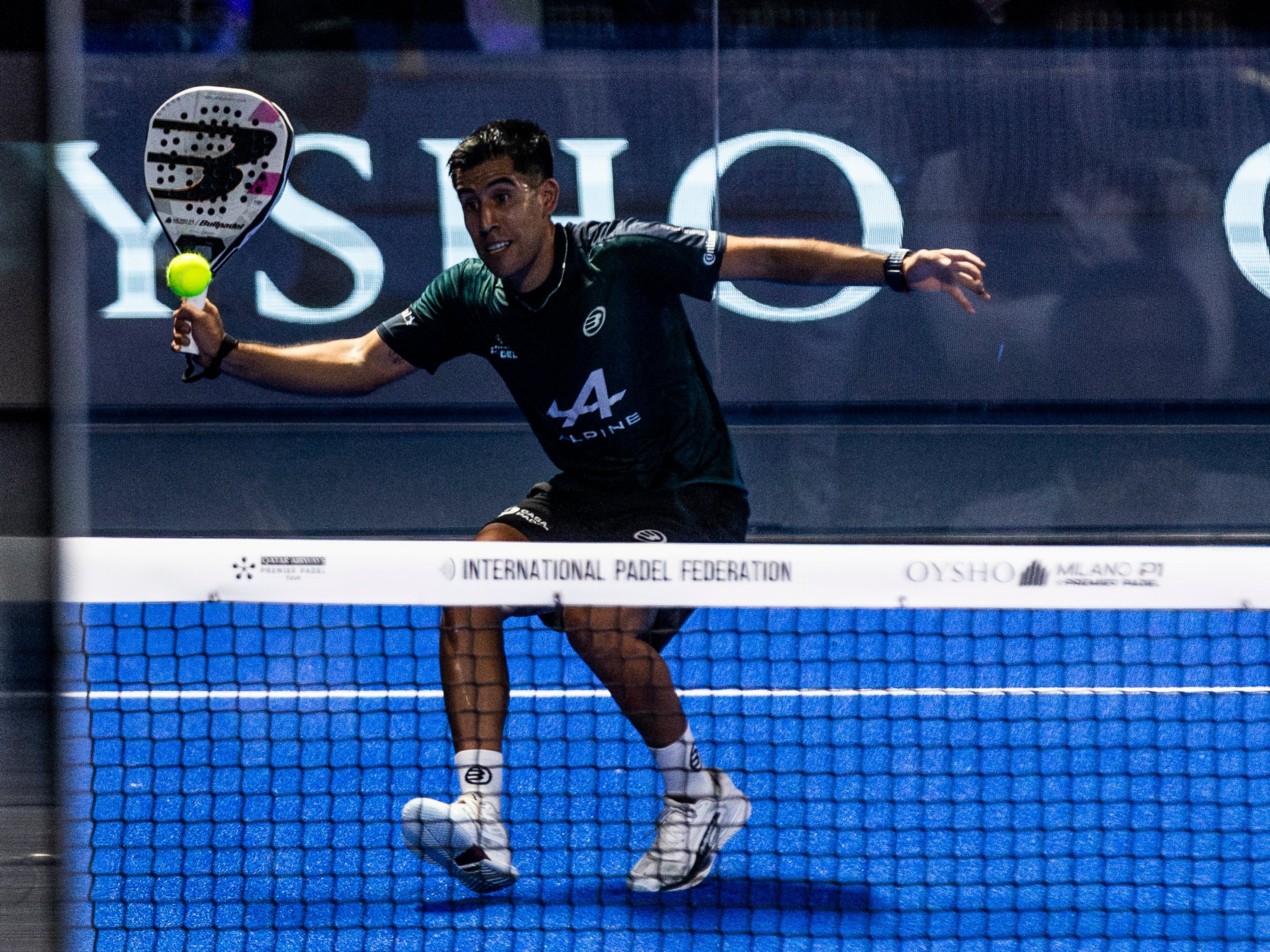 Chingotto, durante el Milan Premier Padel