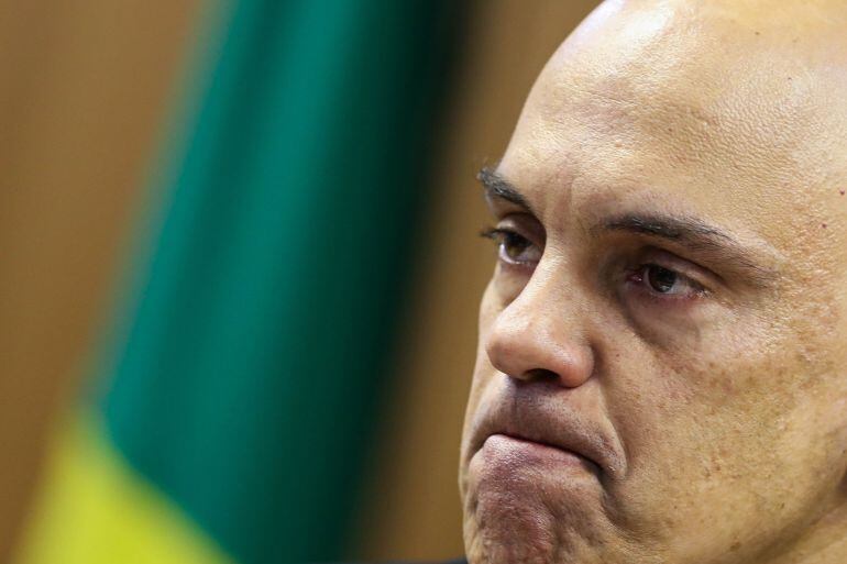 El ministro de Justicia, Alexandre de Moraes, explica la detención.