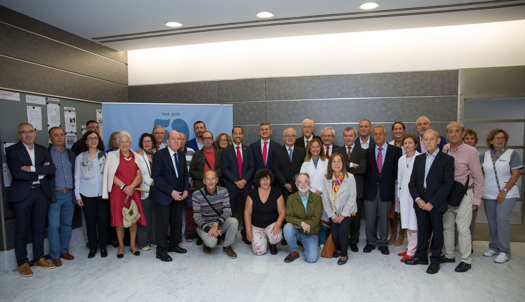 Imagen del acto conmemorativo de los 50 años del primer trasplante de riñón en Navarra