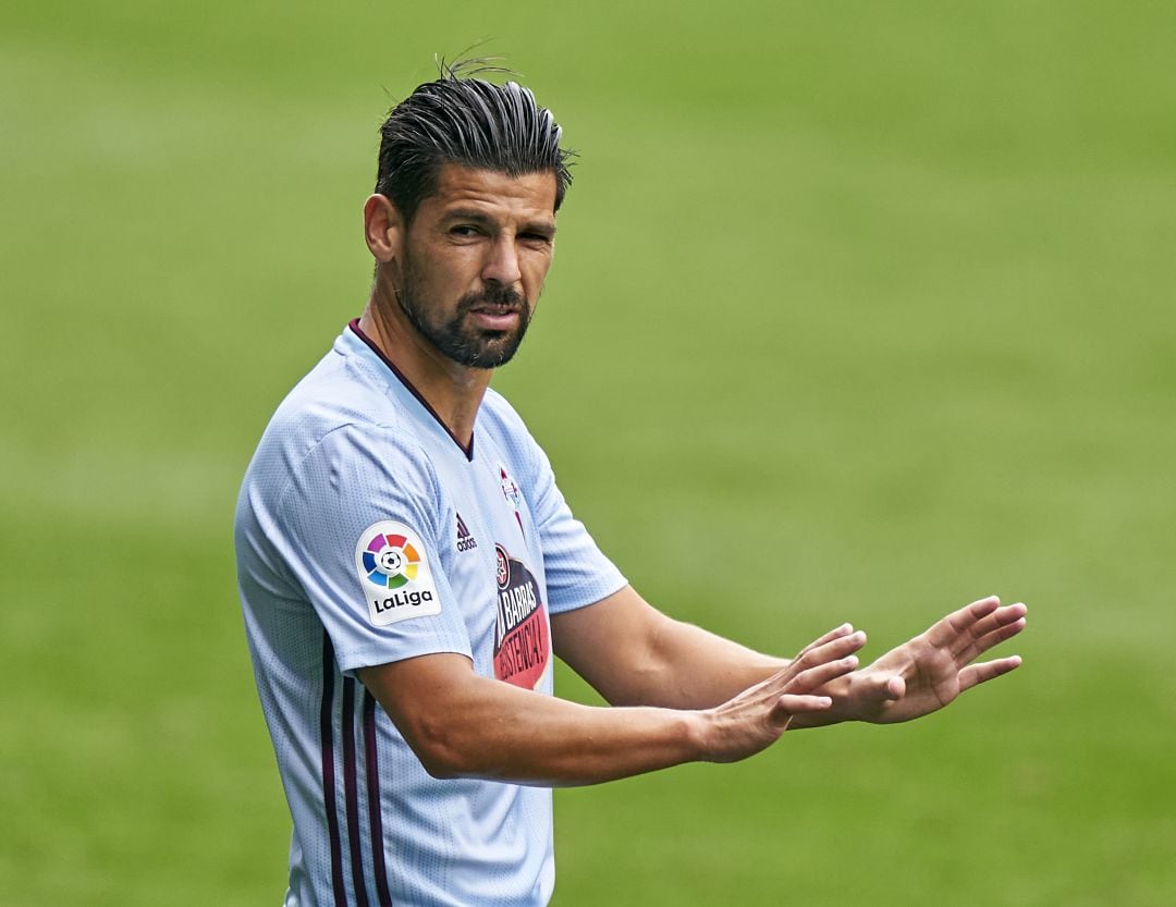 Nolito, durante un partido del RC Celta de Vigo en Balaídos