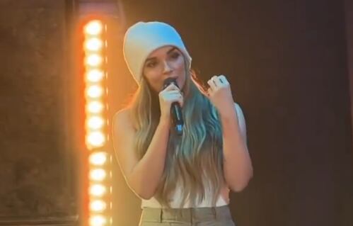 Melody en el escenario del musical &#039;Los chicos del coro&#039;